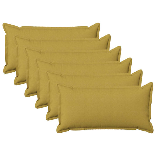 vidaXL Cushion with Pillow HOUTEN 6 pcs Light Green Faux Linen