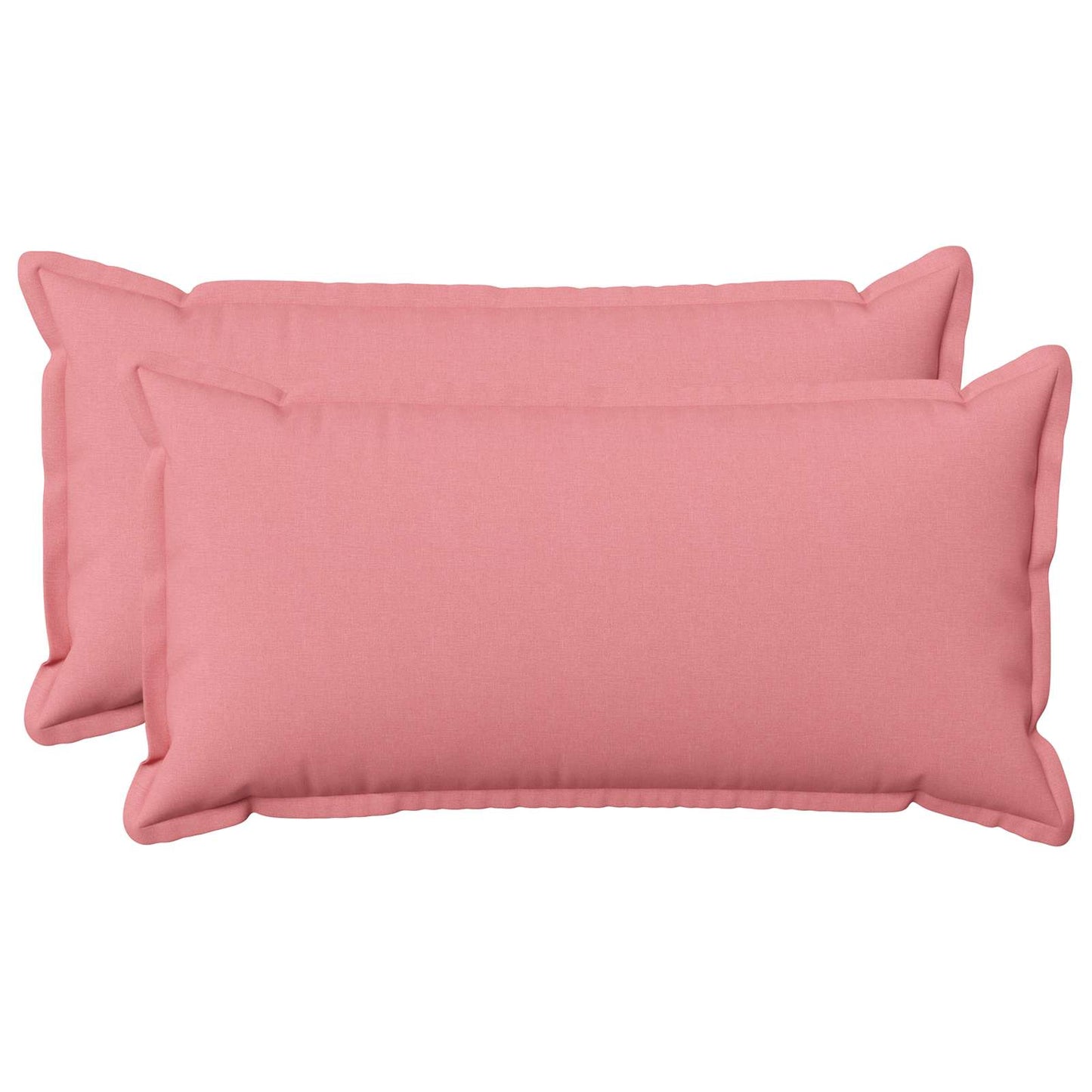 vidaXL Cushion with Pillow HOUTEN 2 pcs Pink Faux Linen