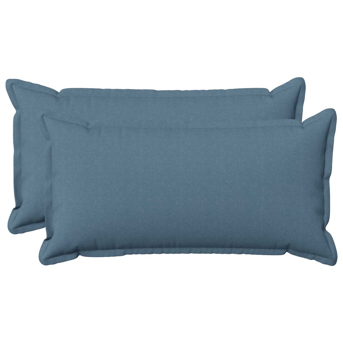 vidaXL Cushion with Pillow HOUTEN 2 pcs Jeans Blue Faux Linen