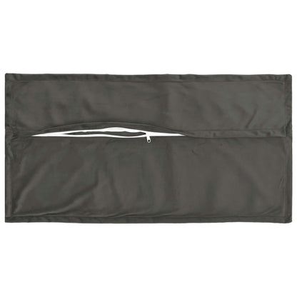 vidaXL Cushion with Pillow HOUTEN 2 pcs Dark Grey Velvet