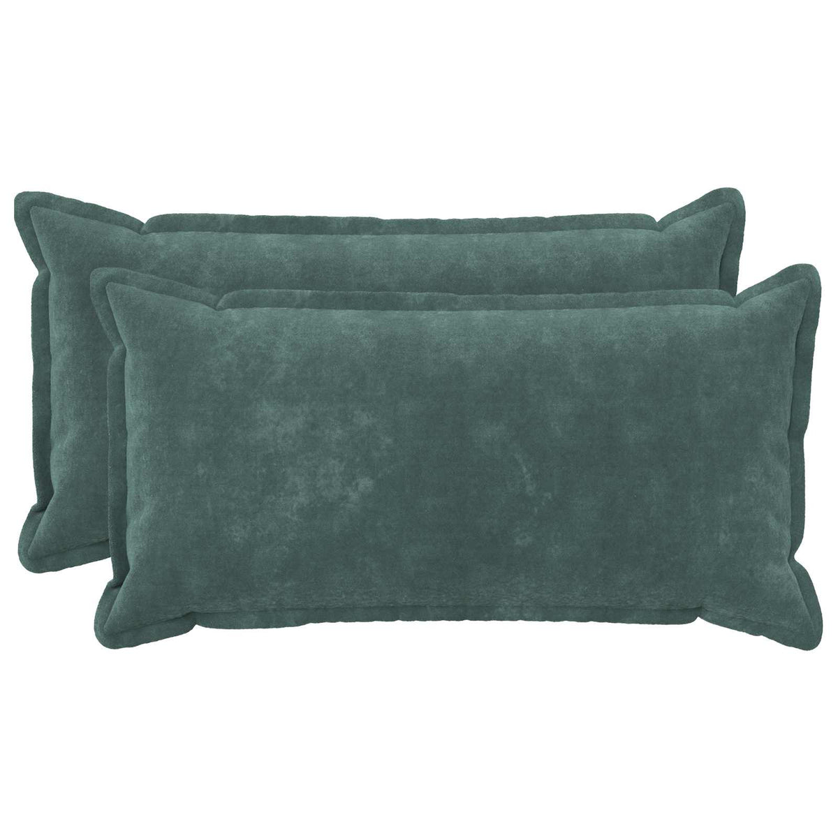 vidaXL Cushion with Pillow HOUTEN 2 pcs Sea Blue Microfiber Fleece
