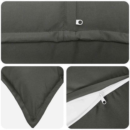 vidaXL Cushion with Pillow HOUTEN 6 pcs Anthracite Polyester