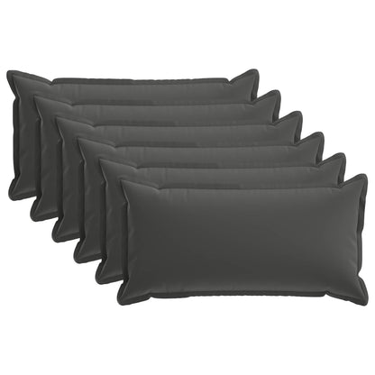 vidaXL Cushion with Pillow HOUTEN 6 pcs Anthracite Polyester