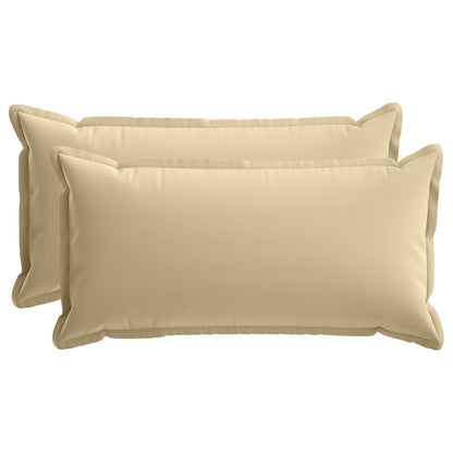 vidaXL Cushion with Pillow HOUTEN 2 pcs Beige Polyester