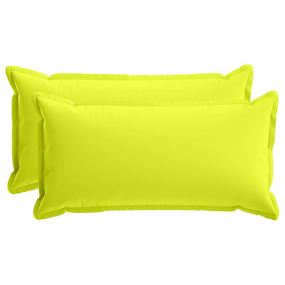 vidaXL Cushion with Pillow HOUTEN 2 pcs Bright Green Polyester