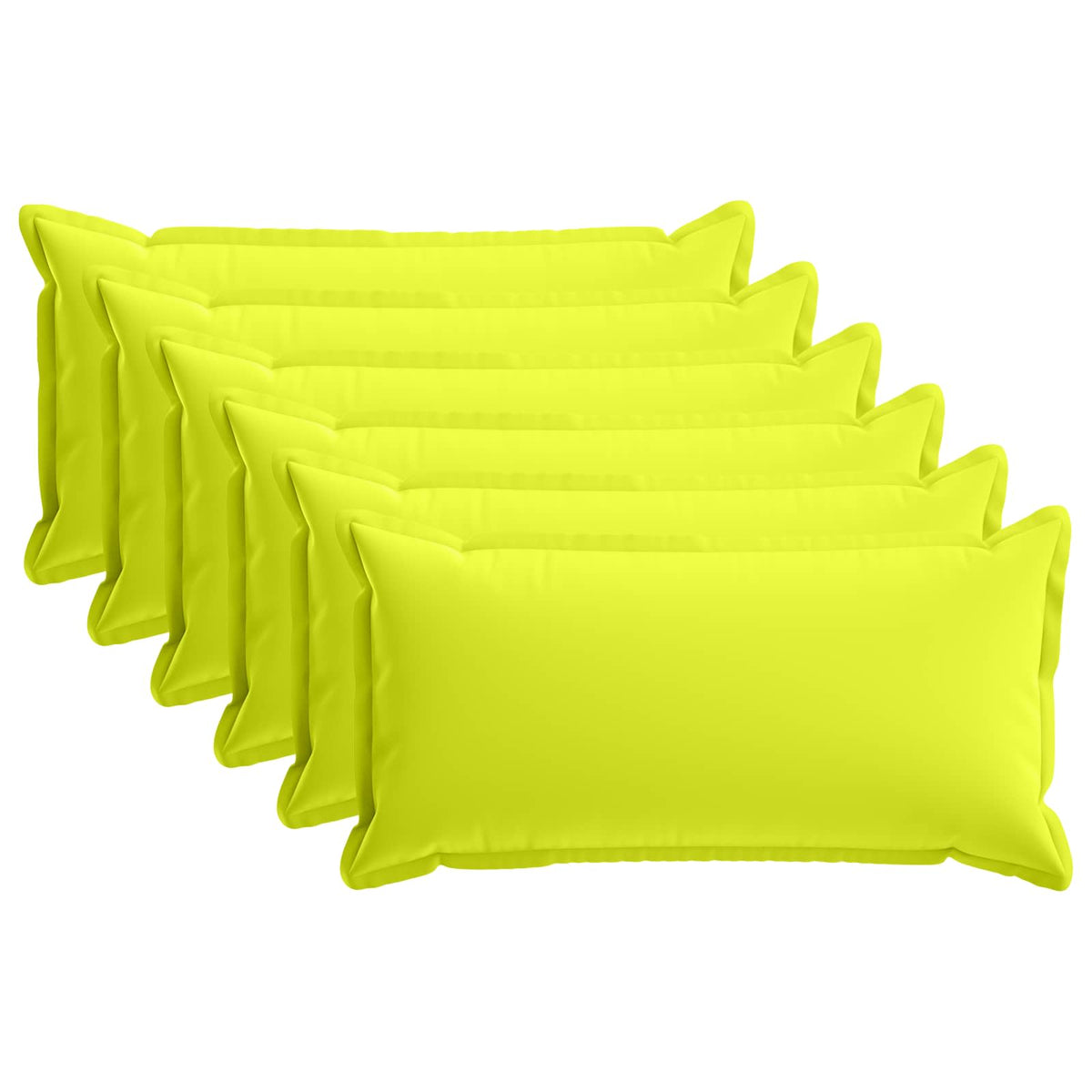 vidaXL Cushion with Pillow HOUTEN 6 pcs Bright Green Polyester