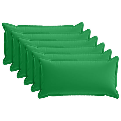 vidaXL Cushion with Pillow HOUTEN 6 pcs Green Polyester