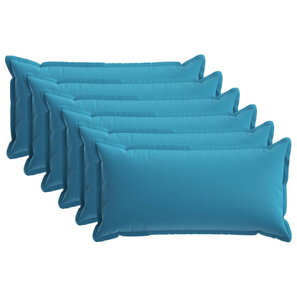 vidaXL Cushion with Pillow HOUTEN 6 pcs Light Blue Polyester