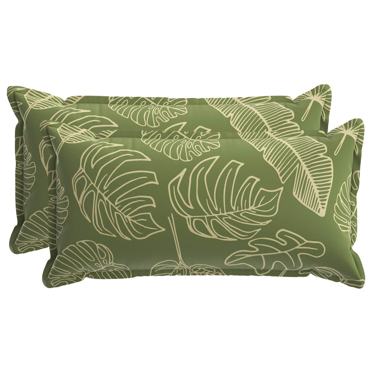 vidaXL Cushion Leaf with Pillow HOUTEN 2 pcs Leaf Design Polyester