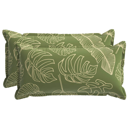 vidaXL Cushion Leaf with Pillow HOUTEN 2 pcs Leaf Design Polyester