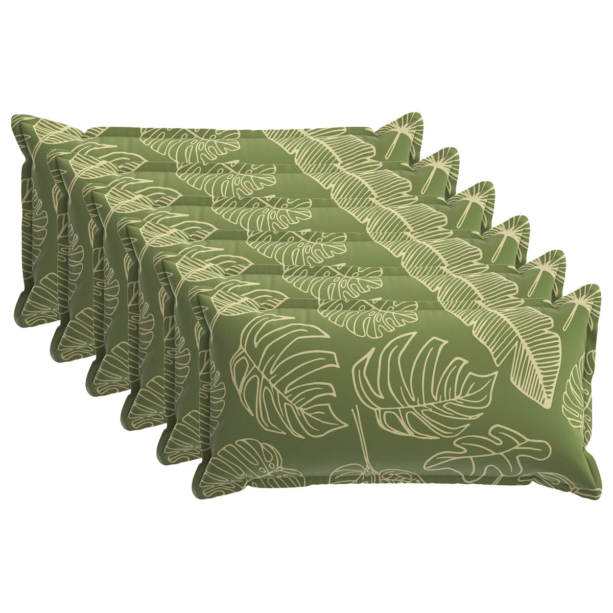 vidaXL Cushion Leaf with Pillow HOUTEN 6 pcs Leaf Design Polyester