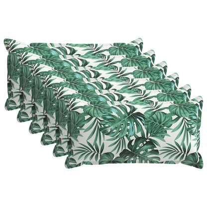 vidaXL Cushion Leaf with Pillow HOUTEN 6 pcs Leaf Pattern Polyester