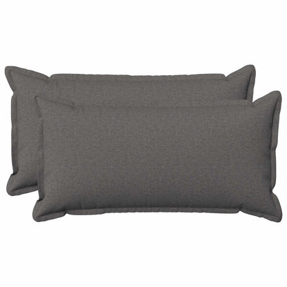 vidaXL Cushion with Pillow HOUTEN 2 pcs Light Grey Faux Linen