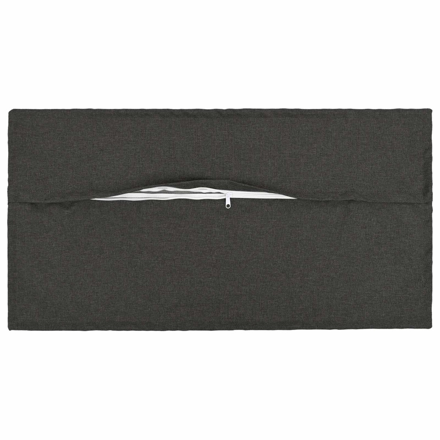 vidaXL Cushion with Pillow HOUTEN 2 pcs Dark Grey Faux Linen