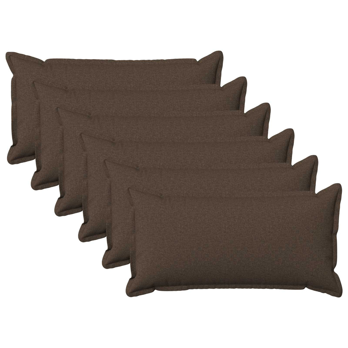 vidaXL Cushion with Pillow HOUTEN 6 pcs Taupe Faux Linen