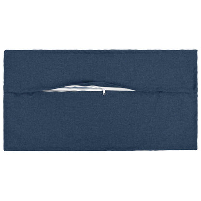 vidaXL Cushion with Pillow HOUTEN 2 pcs Blue Faux Linen