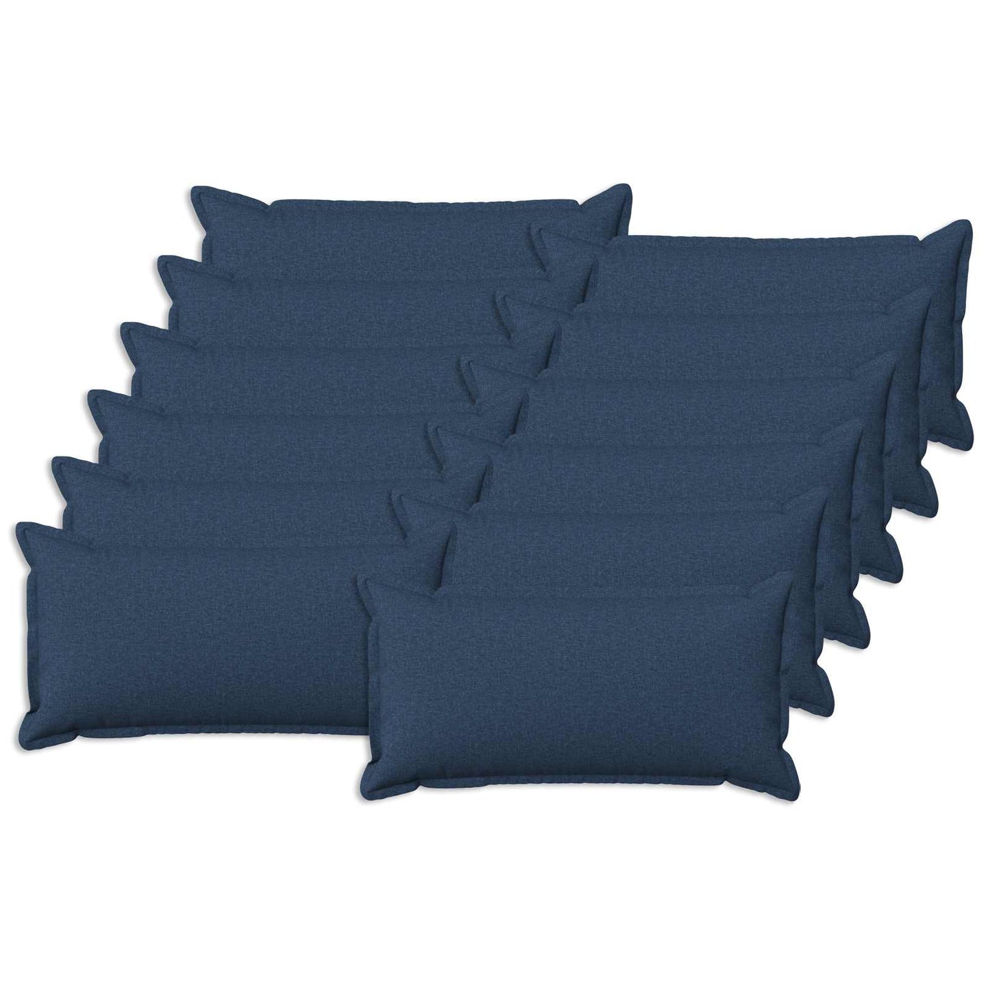 vidaXL Cushion with Pillow HOUTEN 12 pcs Blue Faux Linen