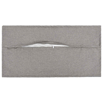 vidaXL Cushion with Pillow HOUTEN 12 pcs Cloud Grey Faux Linen