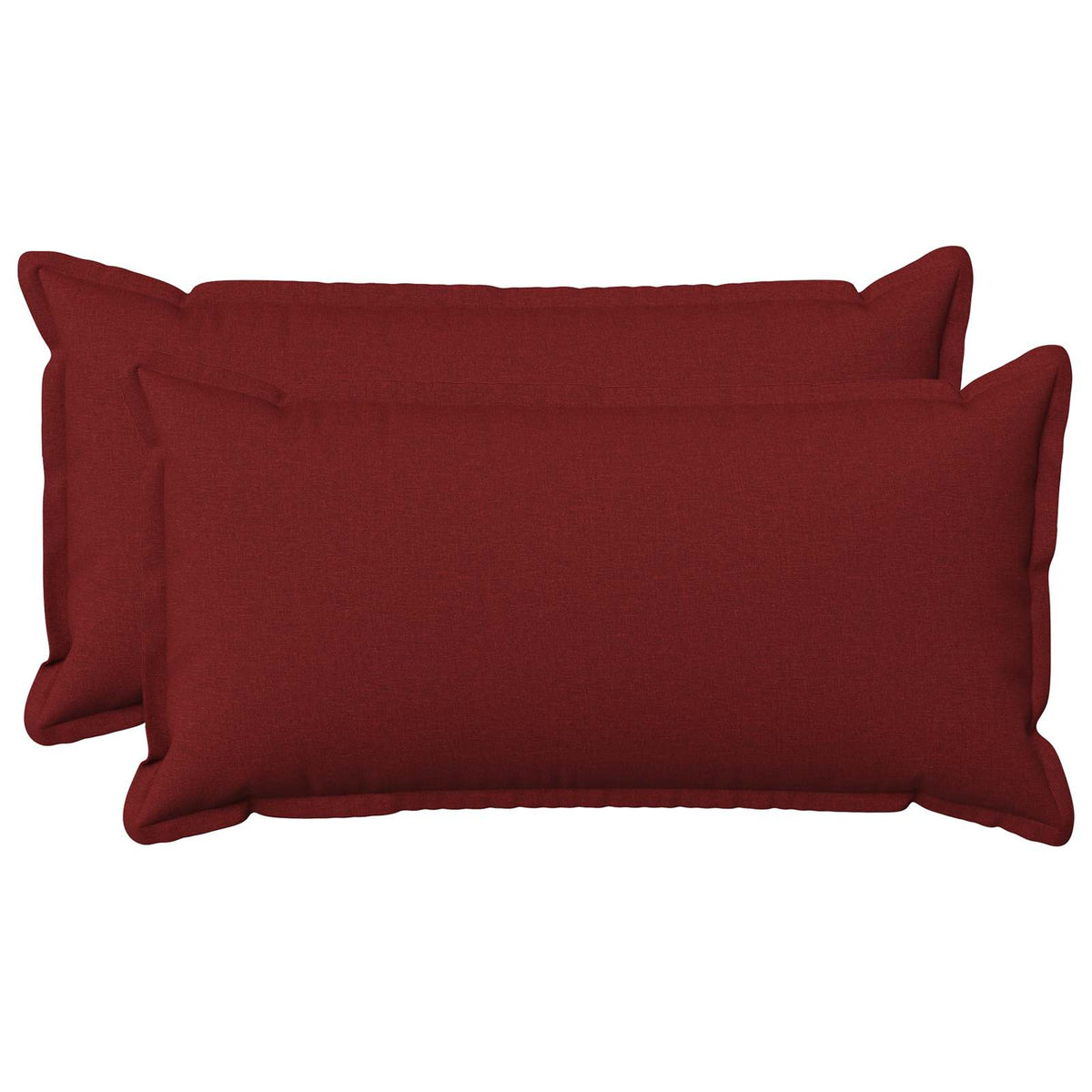 vidaXL Cushion with Pillow HOUTEN 2 pcs Wine Red Faux Linen