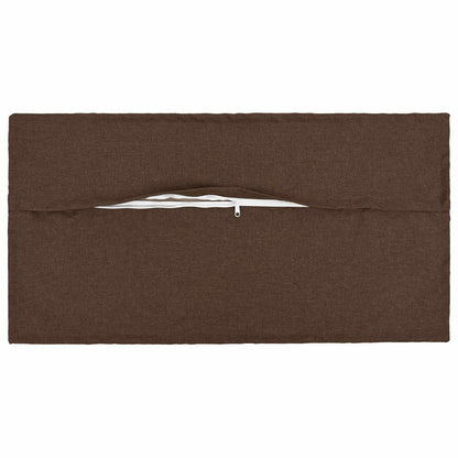 vidaXL Cushion with Pillow HOUTEN 12 pcs Brown Faux Linen
