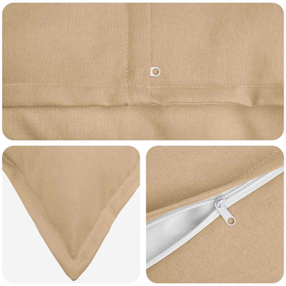 vidaXL Cushion with Pillow HOUTEN 6 pcs Cream Faux Linen