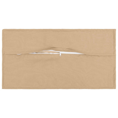 vidaXL Cushion with Pillow HOUTEN 12 pcs Cream Faux Linen