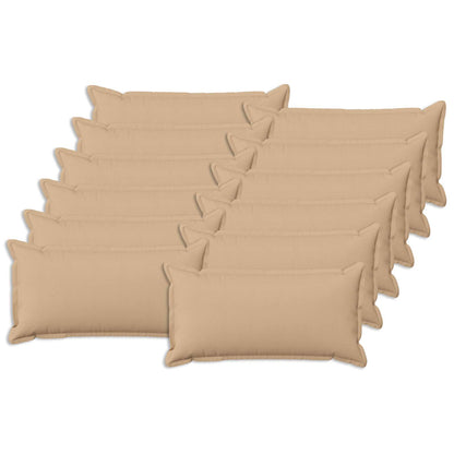 vidaXL Cushion with Pillow HOUTEN 12 pcs Cream Faux Linen