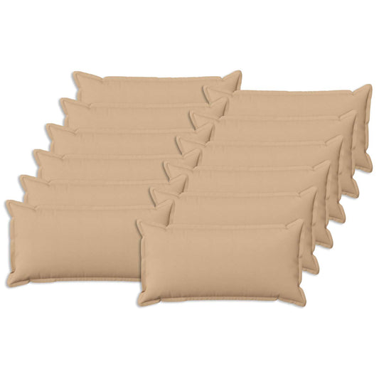 vidaXL Cushion with Pillow HOUTEN 12 pcs Cream Faux Linen