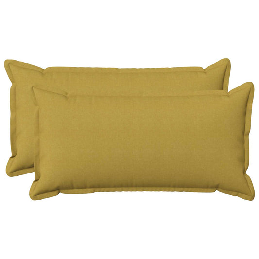 vidaXL Cushion with Pillow HOUTEN 2 pcs Light Green Faux Linen