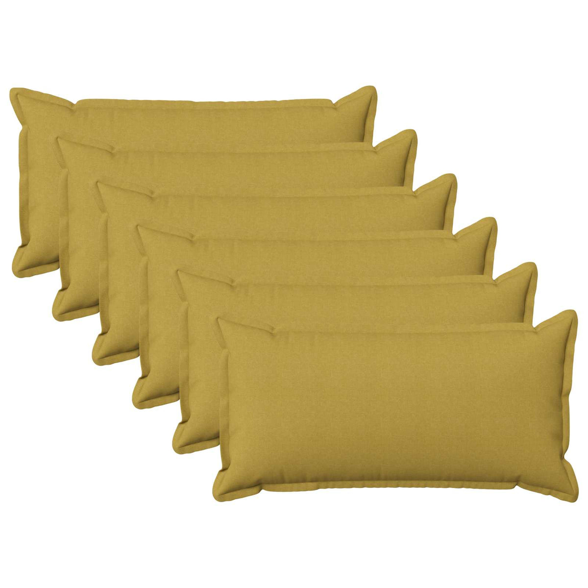 vidaXL Cushion with Pillow HOUTEN 6 pcs Light Green Faux Linen