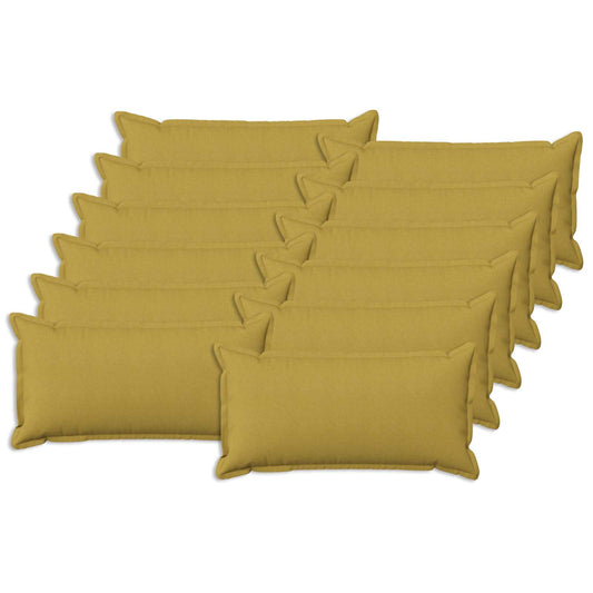 vidaXL Cushion with Pillow HOUTEN 12 pcs Light Green Faux Linen