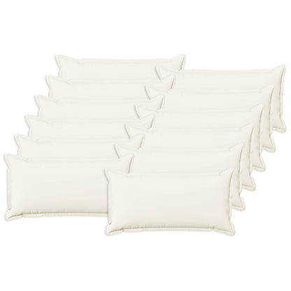 vidaXL Cushion with Pillow HOUTEN 12 pcs White Faux Linen