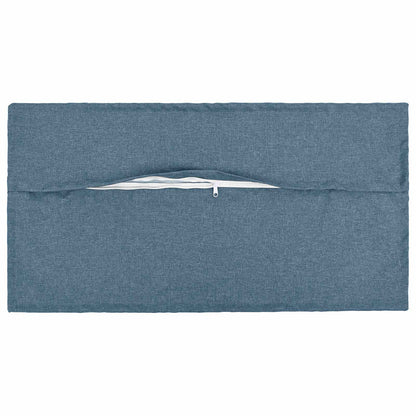 vidaXL Cushion with Pillow HOUTEN 2 pcs Jeans Blue Faux Linen