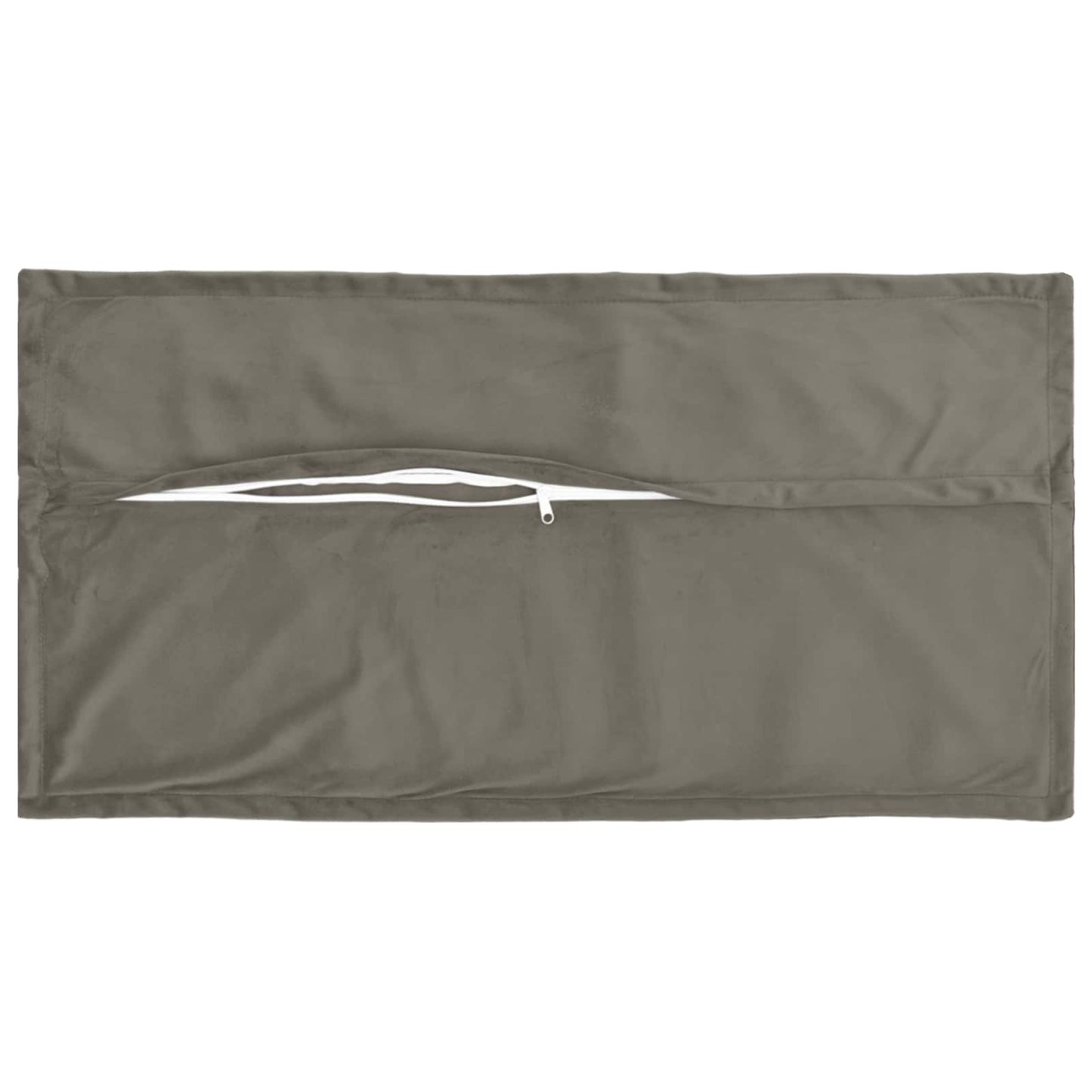 vidaXL Cushion with Pillow HOUTEN 6 pcs Light Grey Velvet