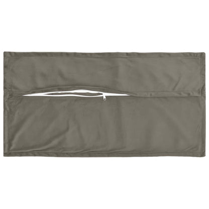 vidaXL Cushion with Pillow HOUTEN 12 pcs Light Grey Velvet