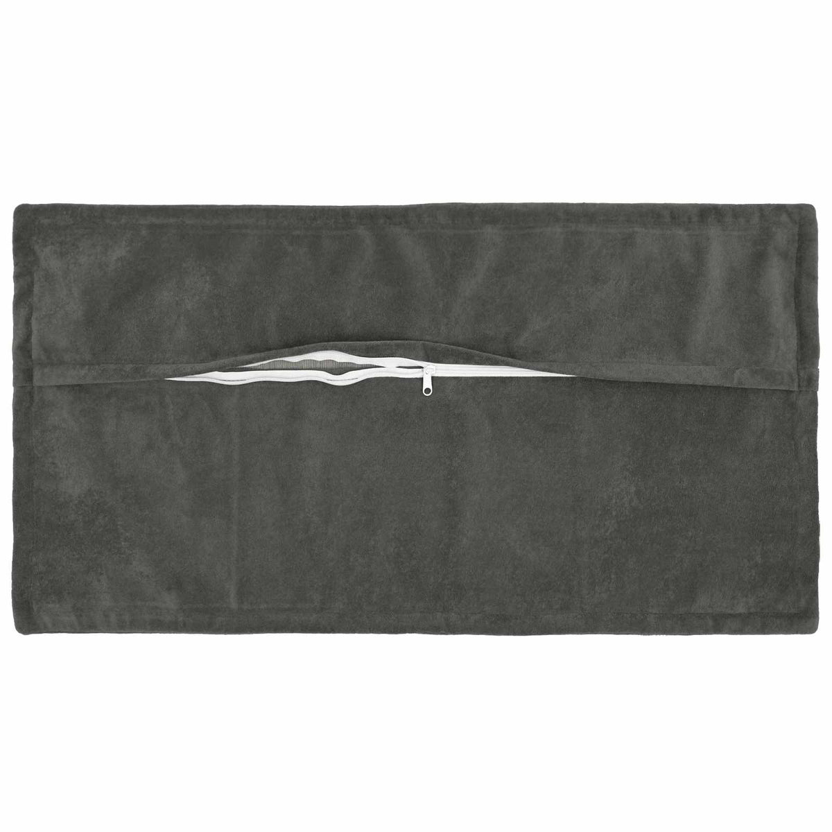 vidaXL Cushion with Pillow HOUTEN 6 pcs Anthracite Microfiber Fleece