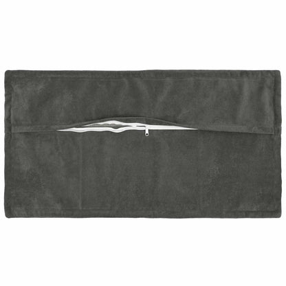 vidaXL Cushion with Pillow HOUTEN 6 pcs Anthracite Microfiber Fleece