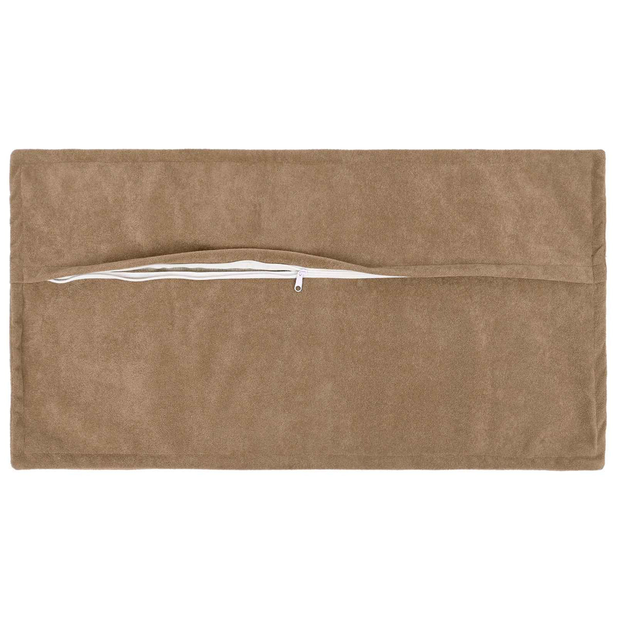 vidaXL Cushion with Pillow HOUTEN 2 pcs Taupe Microfiber Fleece