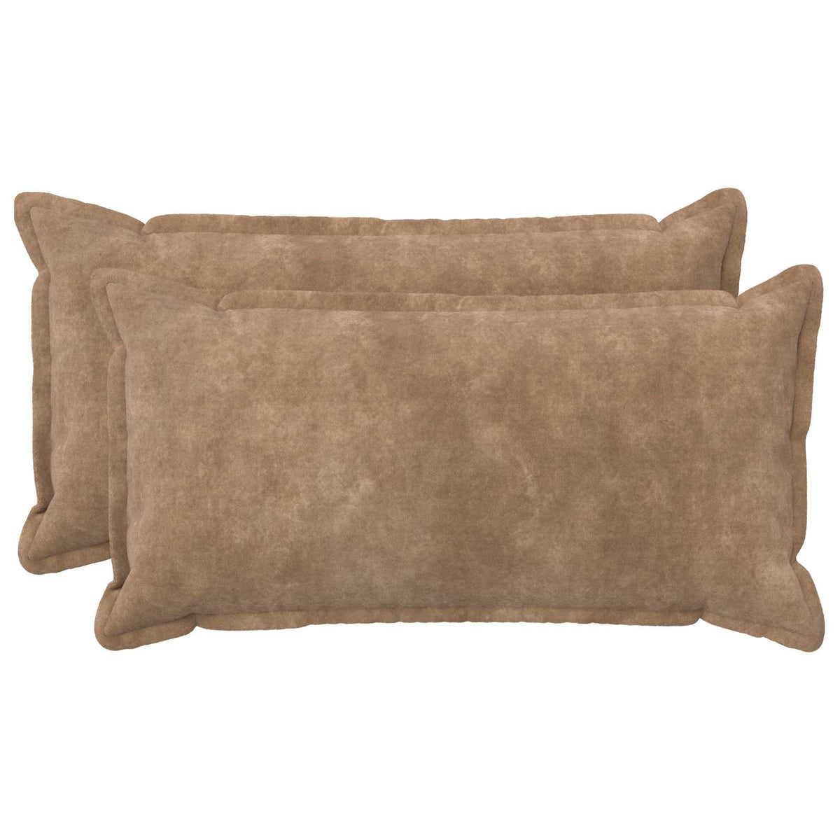 vidaXL Cushion with Pillow HOUTEN 2 pcs Taupe Microfiber Fleece