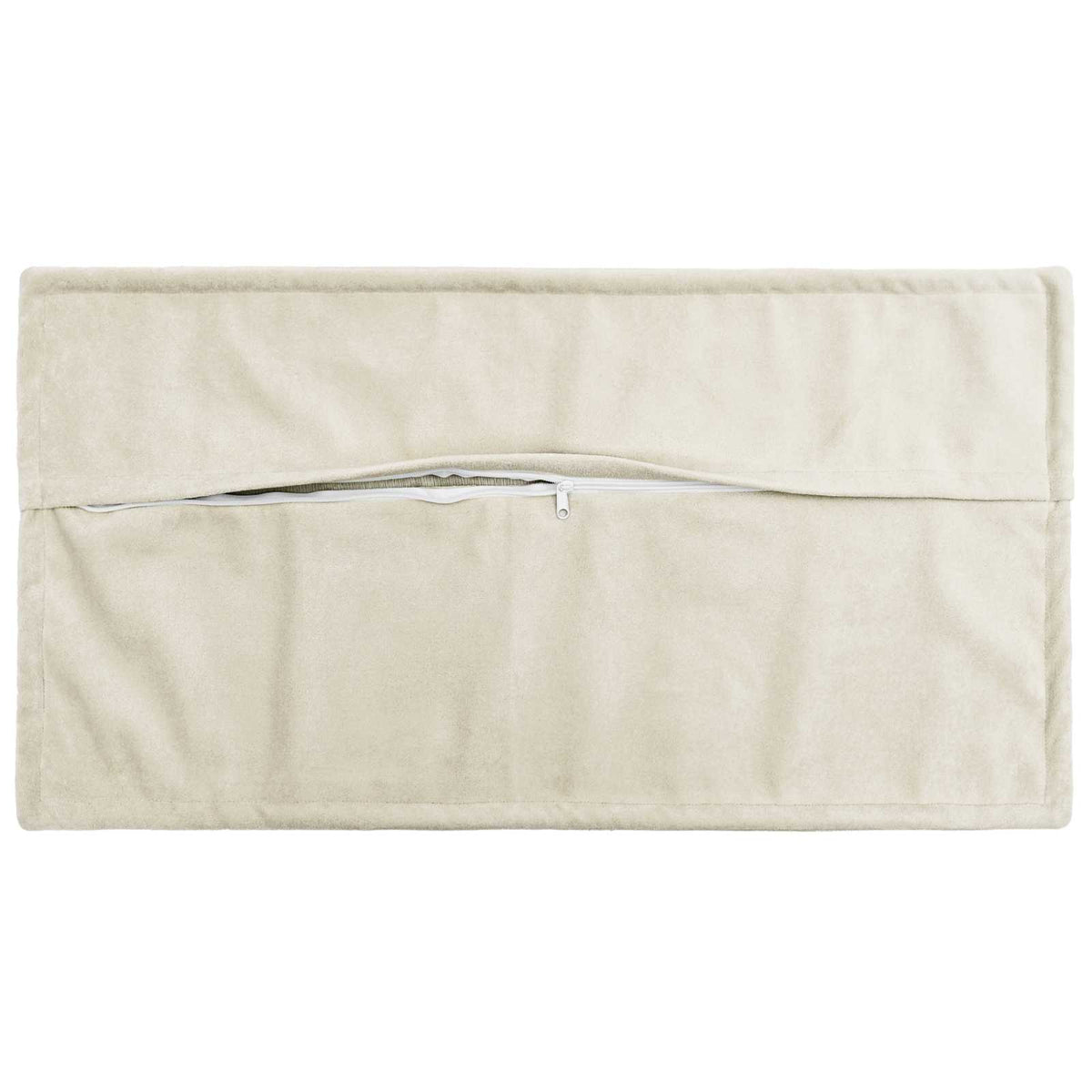 vidaXL Cushion with Pillow HOUTEN 12 pcs Cream Microfiber Fleece