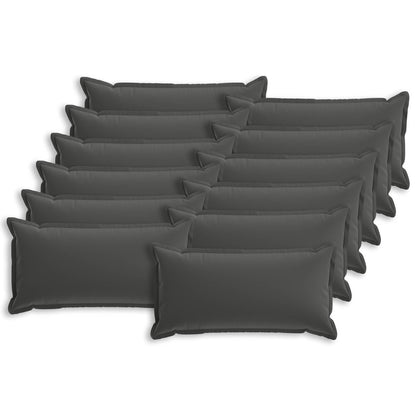 vidaXL Cushion with Pillow HOUTEN 12 pcs Anthracite Polyester