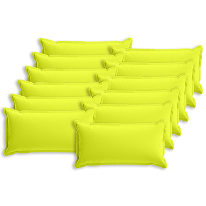 vidaXL Cushion with Pillow HOUTEN 12 pcs Bright Green Polyester