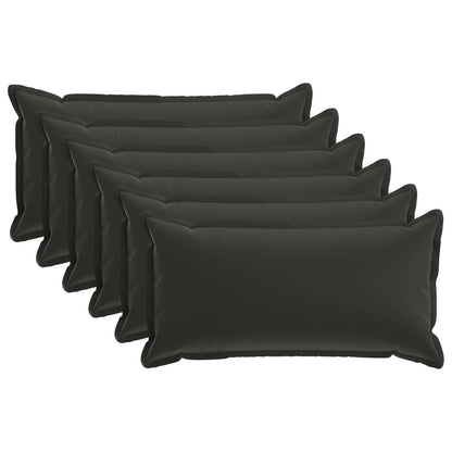 vidaXL Cushion with Pillow HOUTEN 6 pcs Black Polyester