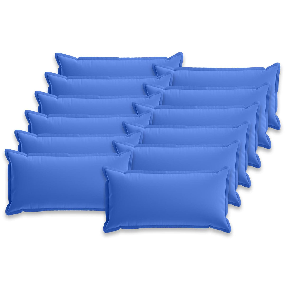 vidaXL Cushion with Pillow HOUTEN 12 pcs Royal Blue Polyester