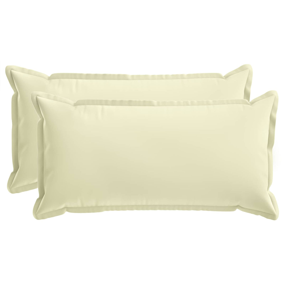 vidaXL Cushion with Pillow HOUTEN 2 pcs Cream Polyester