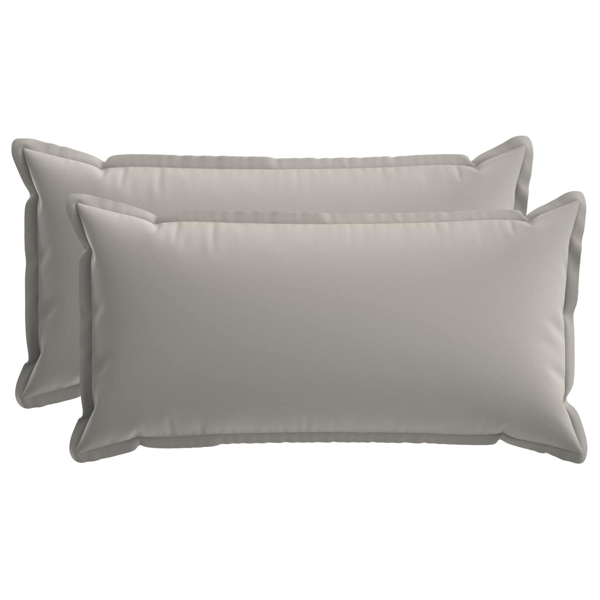 vidaXL Cushion with Pillow HOUTEN 2 pcs Grey Polyester
