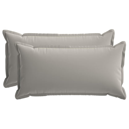 vidaXL Cushion with Pillow HOUTEN 2 pcs Grey Polyester
