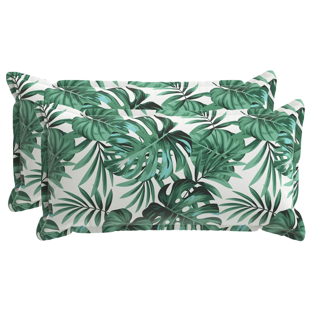 vidaXL Cushion Leaf with Pillow HOUTEN 2 pcs Leaf Pattern Polyester
