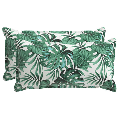 vidaXL Cushion Leaf with Pillow HOUTEN 2 pcs Leaf Pattern Polyester