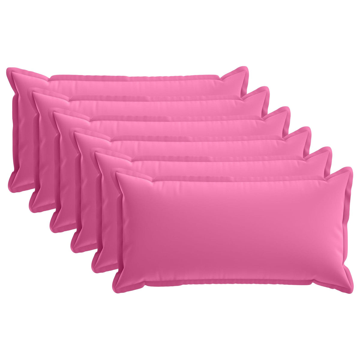vidaXL Cushion with Pillow HOUTEN 6 pcs Pink Polyester